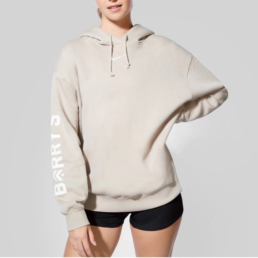 ✔️Nike x Barry's Bootcamp✔️ ESSENTIAL Sportswear Hoodie in Cream/White